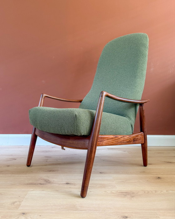 Poltrona reclinabile vintage – Poltrone, Textile, Wood (photo 5 of 14)