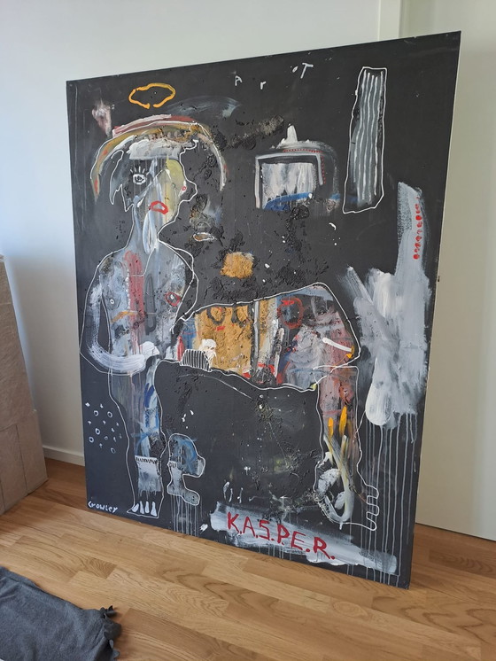 Image 1 of Peinture Tom Gully "Crowley" Le Punch dansant Original