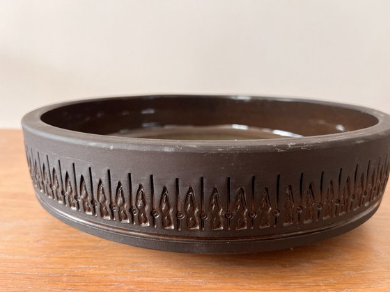 Image 1 of Grand bol vert vintage par Ulla Winblad