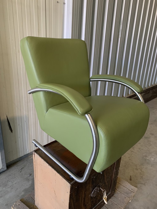 Leren fauteuil Italiaans