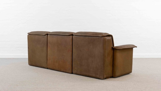 Image 1 of Modular De Sede Sofa DS-12 in Cognac Leather, 70s