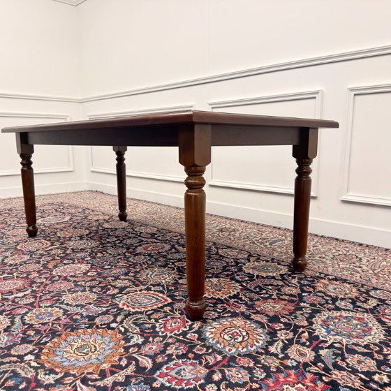 Klassiek Engels Schrijftafel Bureau – Leather, Wood (photo 6 of 14)