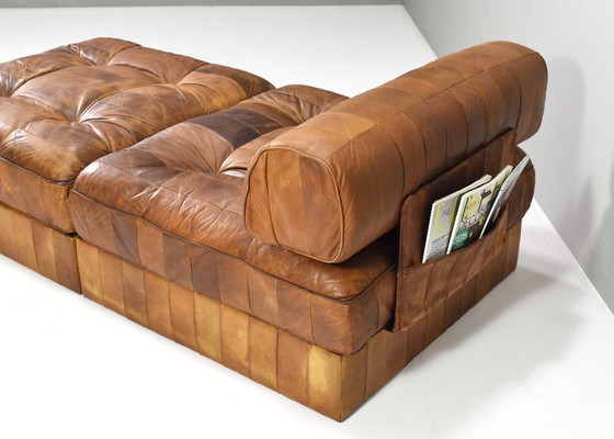 Image 1 of De Sede DS-88 Sectional Daybed / Sofa in Cognac Tan leather – Switzerland, circa 1970