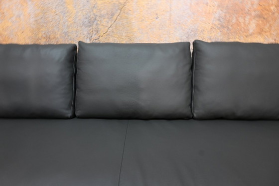 Divano angolare B&B Italia Charles Design in pelle grigia, appena rivestito. – Divani angolari, Leather (photo 4 of 9)