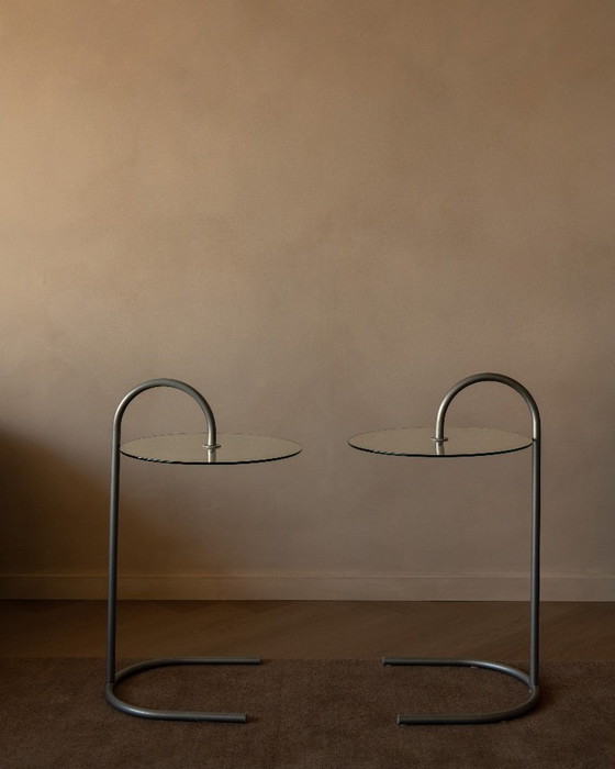 Image 1 of Set van 2 vintage IKEA "RY" bijzettafels - Tord Björklund - jaren 80/90