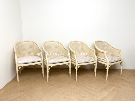 Image 1 of 4 sedie vintage in finto bambù Giorgetti