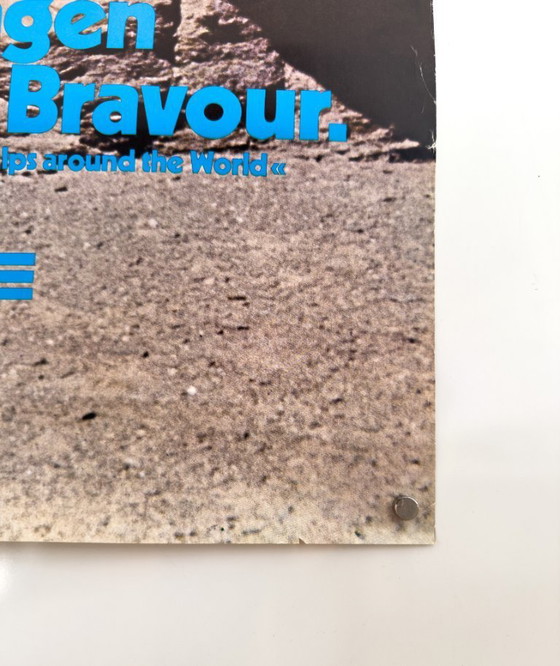 Image 1 of 🏁 Originele vintage Porsche 924 poster uit de jaren 70 - XL 76 × 102 cm