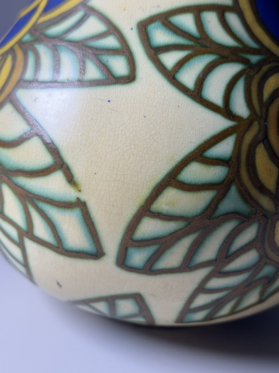 Image 1 of Boch Frères Keralux Art Deco Vase by Charles Catteau – Belgium, ca. 1925–1930