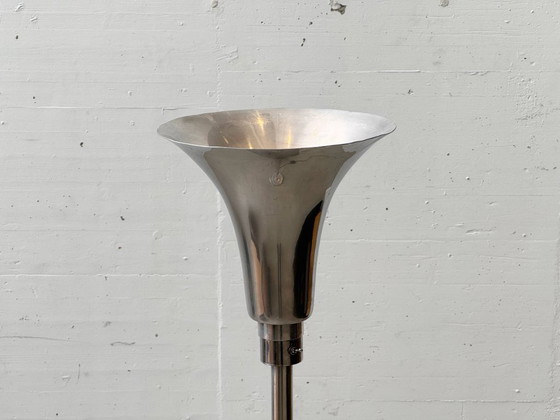 Image 1 of Lámpara de pie Art Déco, metal cromado, década de 1930.