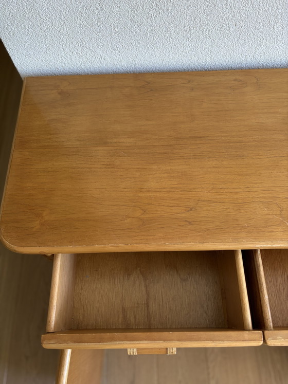 Vintage Rattan Sideboard / Bamboo Cabinet – Boho 1970s (94 cm) (photo 5 of 15)