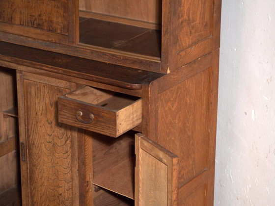Antiker japanischer Mizuya Dansu aus Keyaki-Holz – Japan, circa 1930 – Sideboard, Brass (photo 33 of 40)