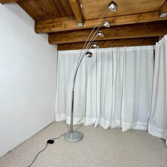 Image 1 of Arc floor lamp with tree-shaped base and 5 lights, AGEMOB, 2000s, MCM style