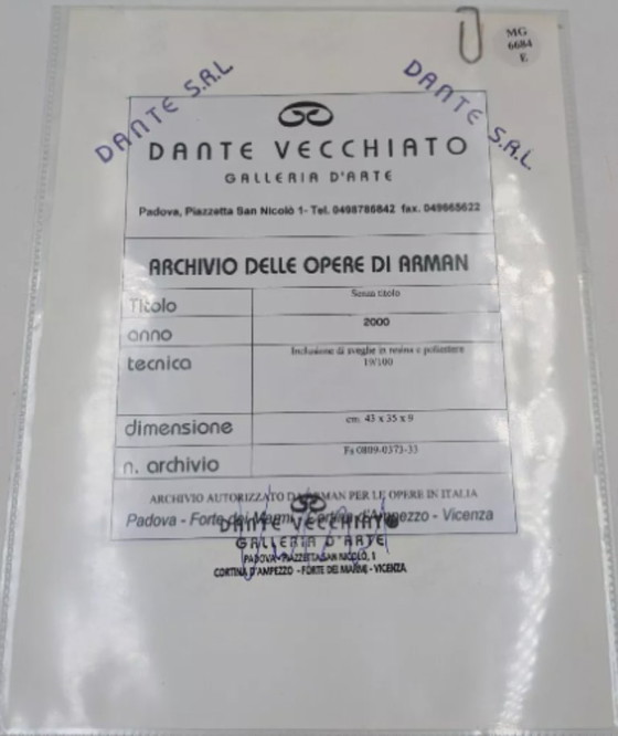 Image 1 of Fenandez ARMAN - Sculpture, Untitled (Alarm Clocks) - 43 cm - Resin - 2000