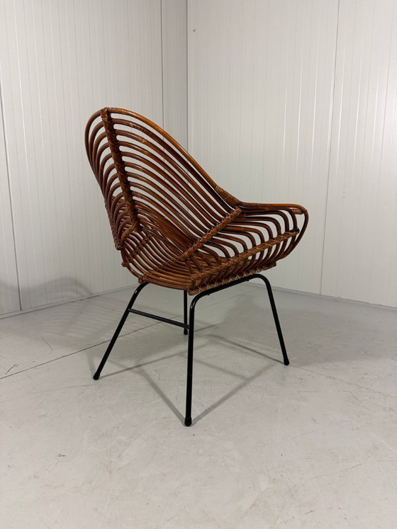 Image 1 of Rotan fauteuils van Rohé Noordwolde, Nederland 1960’s