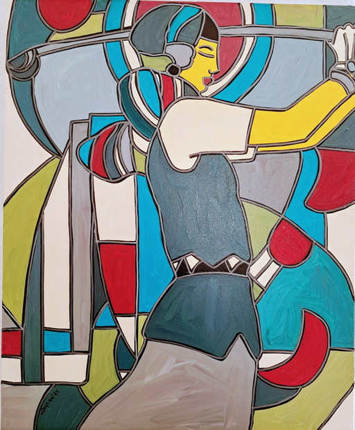 Tableau d'artiste - Patricia KLEYMAN - La Golfeuse