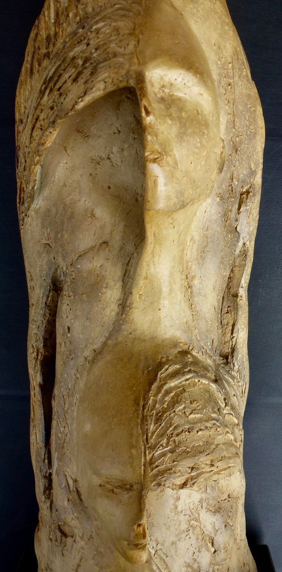 Image 1 of Sculpture de Rudy Verstringe, « Double Face » – 45 cm.