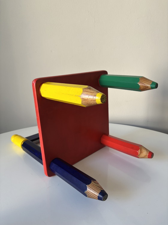 Image 1 of Pierre Sala Hochstuhl im Memphis-Stil