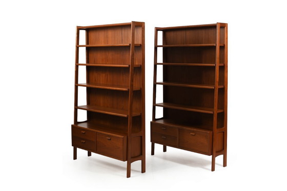 Image 1 of Par de estanterías cónicas de Poul M. Volther, década de 1960