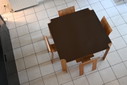 Castelijn and Gijs Bakker dining table and 4 chairs
