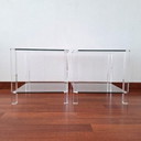 Set of 2 Side Tables "The Hague" Bor Design - Unsigned