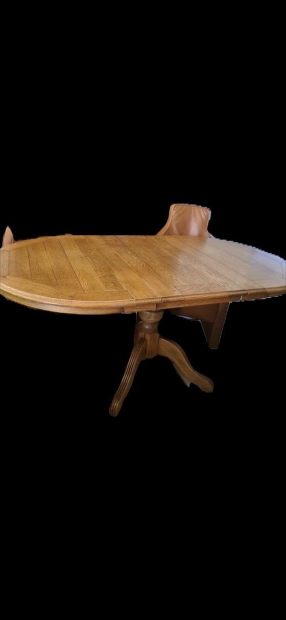 Image 1 of Bannink Art Nouveau extendable dining table