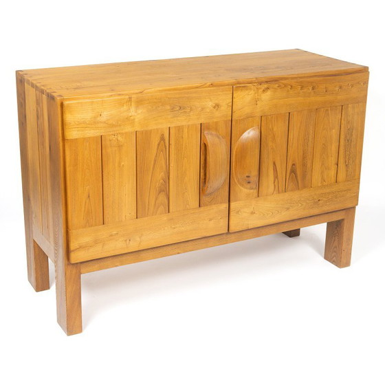Credenza a due ante in olmo massiccio, Maison Regain, Francia 1970 – Credenze, Wood (photo 2 of 8)