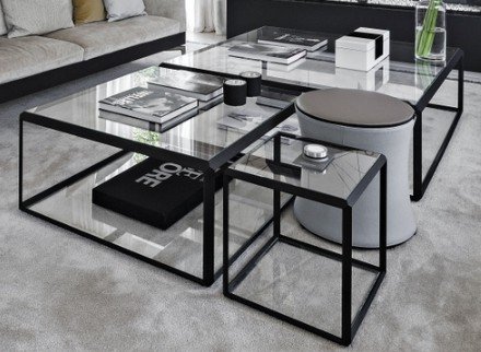 Image 1 of Design glass tables