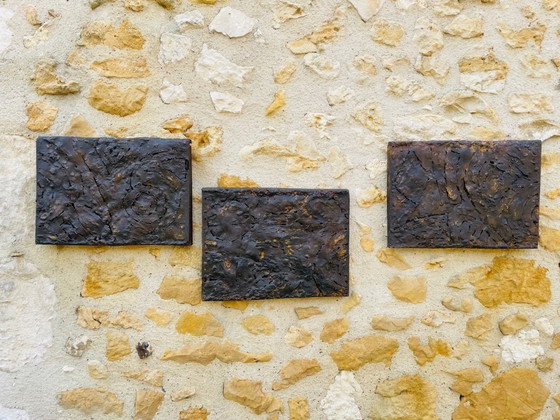 Image 1 of Sculture murali brutaliste americane di metà secolo di Irv Bramberg, anni '60, set di 3