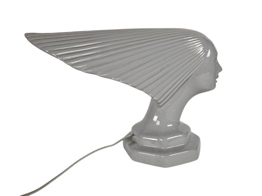 Vintage - Stile René Lalique - Design Hubert Olivier - Lampada da tavolo - Ceramica - Francia - Anni &#39;60