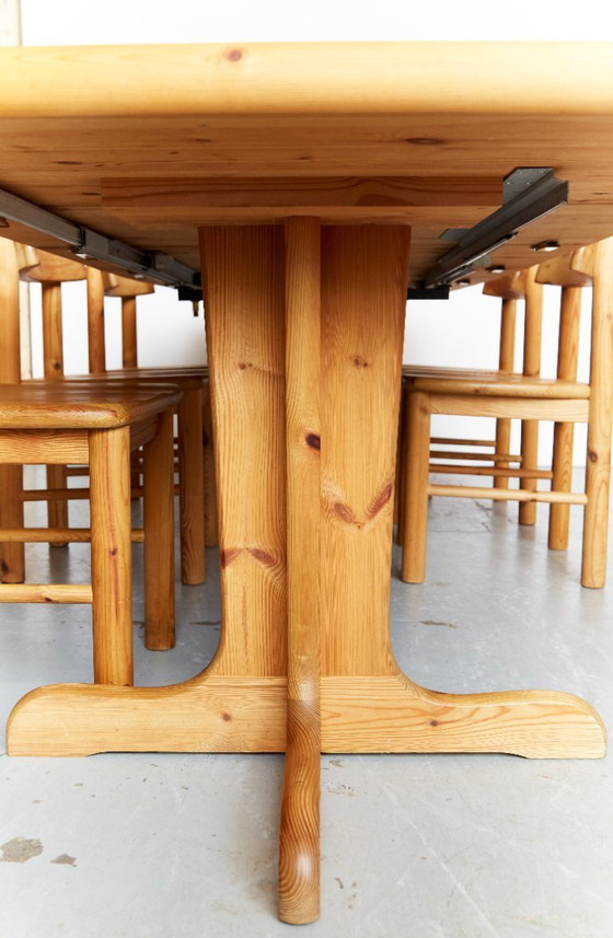 Image 1 of Esszimmerset von Rainer Daumiller für Hirtshals Sawmill, 1970er, 9er Set