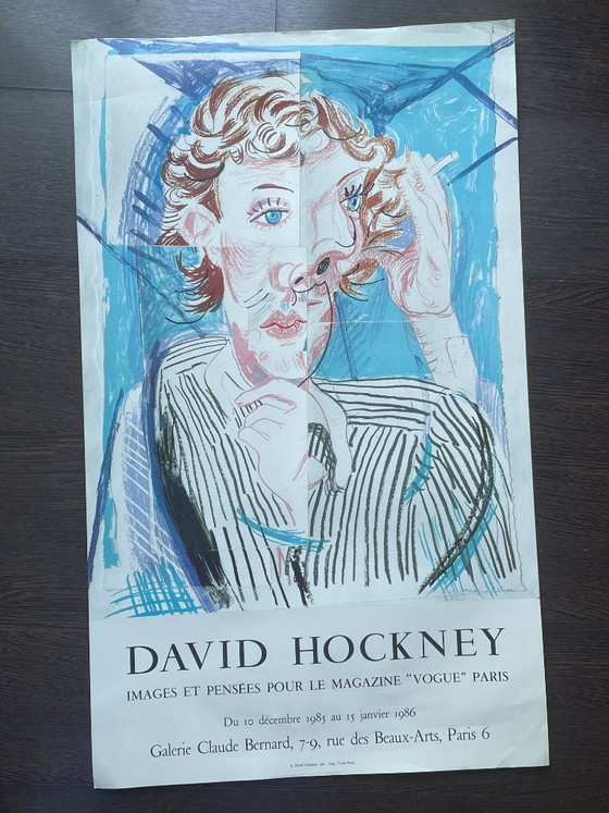 Originele vintage poster van David Hockney (1985) – Paper (photo 5 of 9)