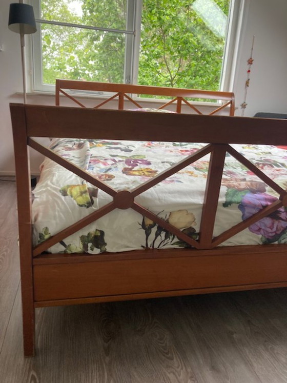 Image 1 of Grange consulat C1 cherry wood double bed