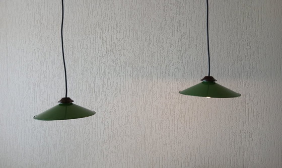 Image 1 of Industriale – Smalto – Lampade a sospensione – Vintage