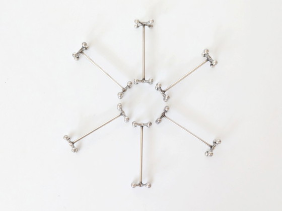 Image 1 of Set of 6 Vintage WMF Silver-Plated Jack Knife Rests, 1970s German Flatware