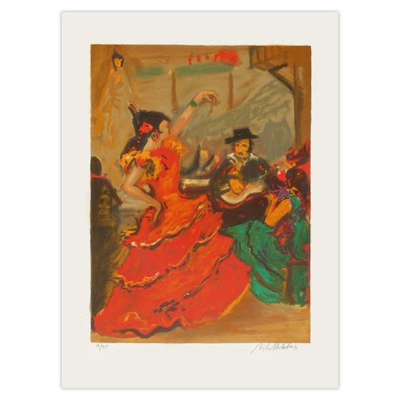 Arbit Blatas signierte Lithographie Les Plus Grands Opéras: Carmen 1975 – Lithographien & Drucke, Paper (photo 4 of 5)