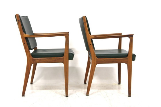 Poltrone di Karl-Erik Ekselius, Svezia, anni '60, Set di 2, Pelle (foto 5 di 7)