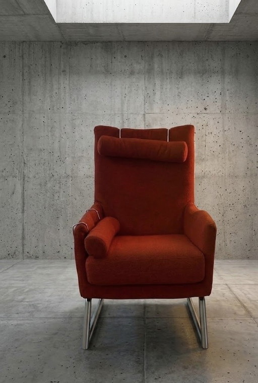 Montis design - modello Madonna - poltrona con rivestimento rosso