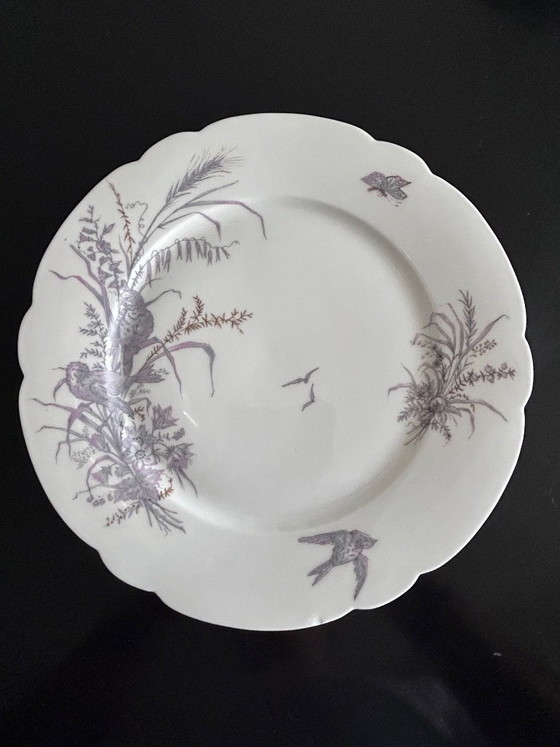 8 Porcelain Plates and Platter Ch. Pillivuyt & Cie – Crockery (photo 14 of 16)