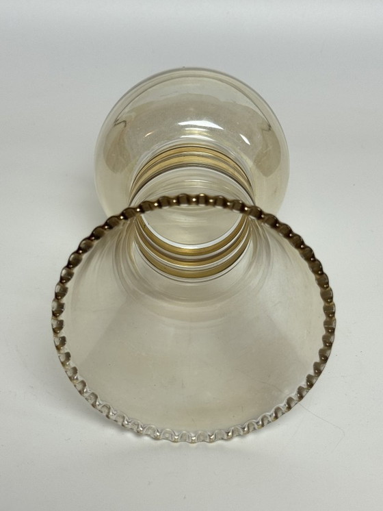 Image 1 of Twisted Amber Glass Vintage BudVase in Style of Tamara Aladin, 1970s.