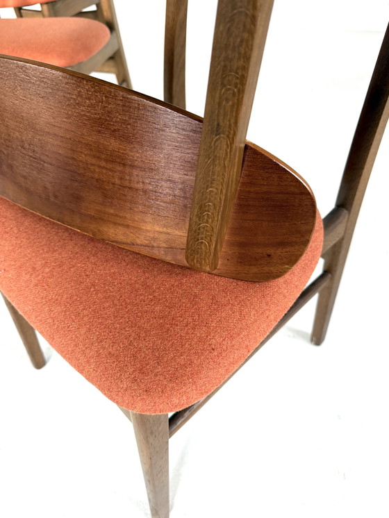 Image 1 of 4x gerestaureerde eetkamerstoel, Farstrup Møbler ‘60