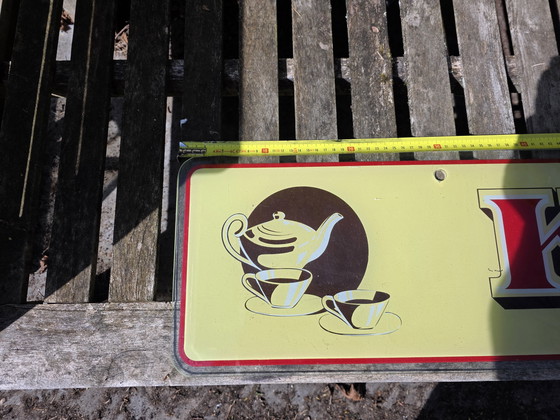 Image 1 of Reclamebord Glas Koffiemerk