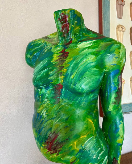 Torso maschile colorato – Sculture, Legno (photo 13 of 13)