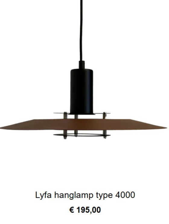 Image 1 of Lampada a sospensione danese vintage Lyfa.