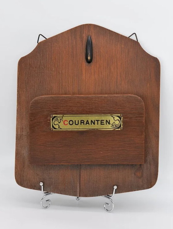 Image 1 of Porta giornali in legno Art Déco "Couranten"