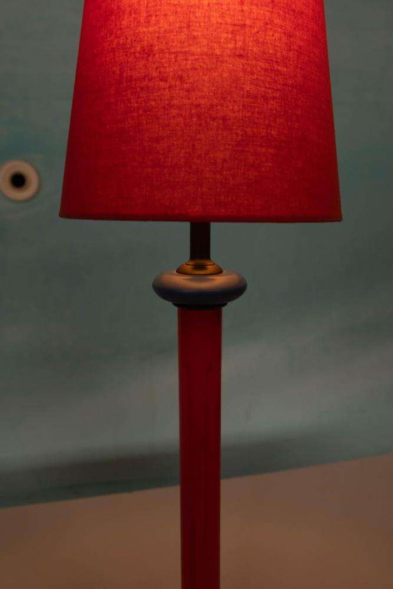 Image 1 of Memphis table lamp 1980s, minimalist table lamp colors