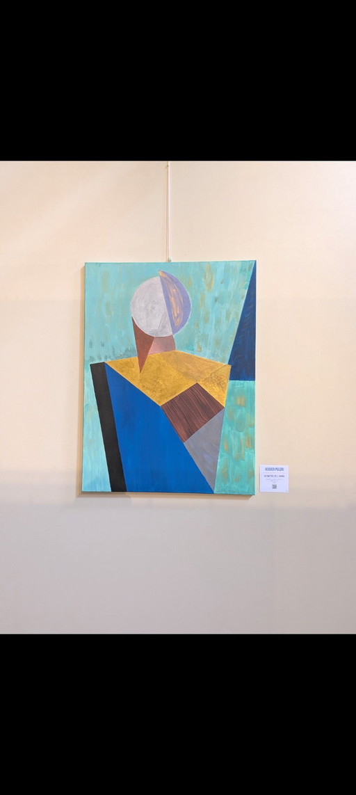 Cuadro de lienzo cubista