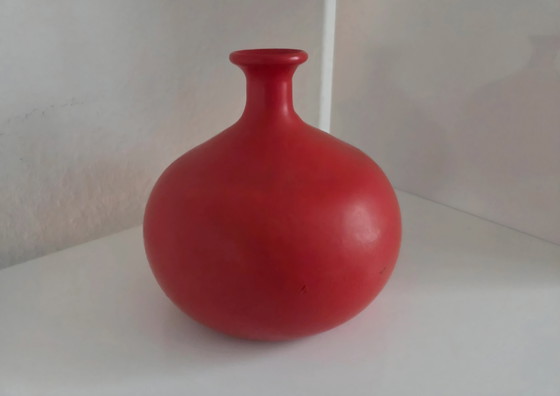 Set of 3 Mid Century Spherical Vases, Various Conditions – Glass (photo 7 of 11)