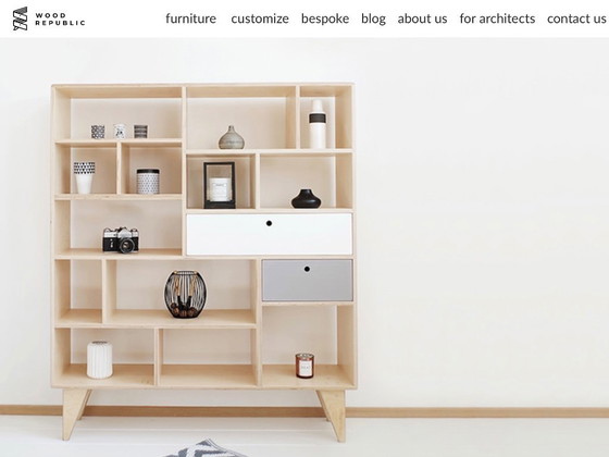 Image 1 of Bibliothèque en contreplaqué