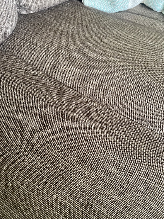 Image 1 of Canapé d'angle Montel Tristan en tissu marron