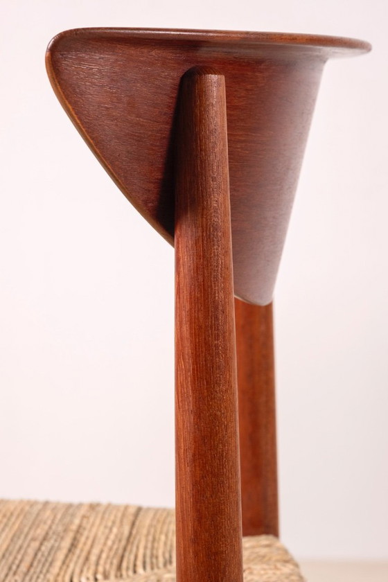 Image 1 of 6x Peter Hvidt & Orla Mølgaard Nielsen Dining Chair Model 316 in Teak
